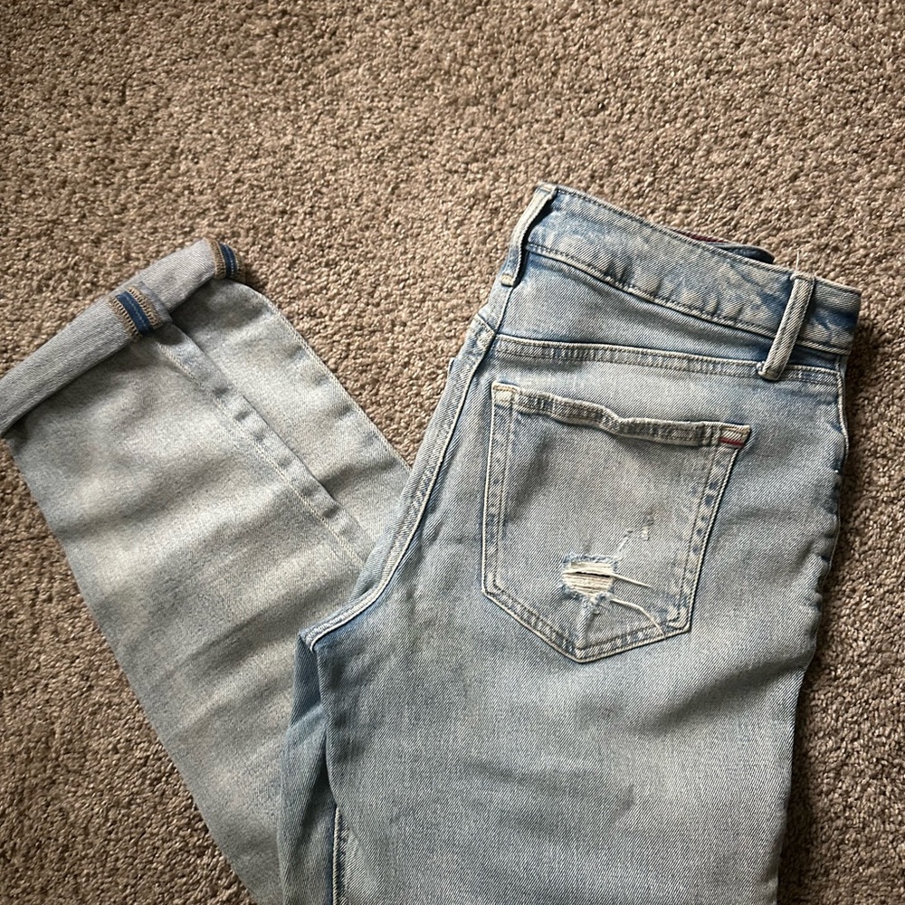 Light Blue Distressed Jeans